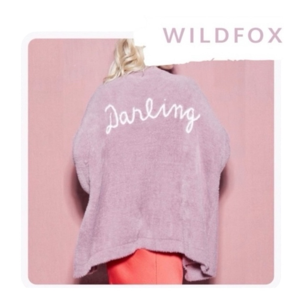 *RARE* Wildfox Lavender 'Darling' Cozy Plush Cardigan